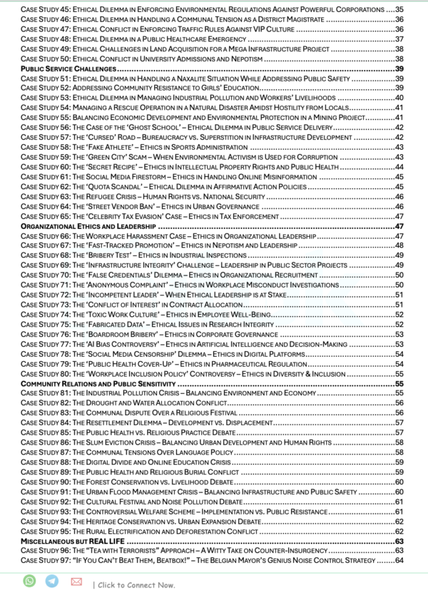 Table of Content2- 100 Case Studies